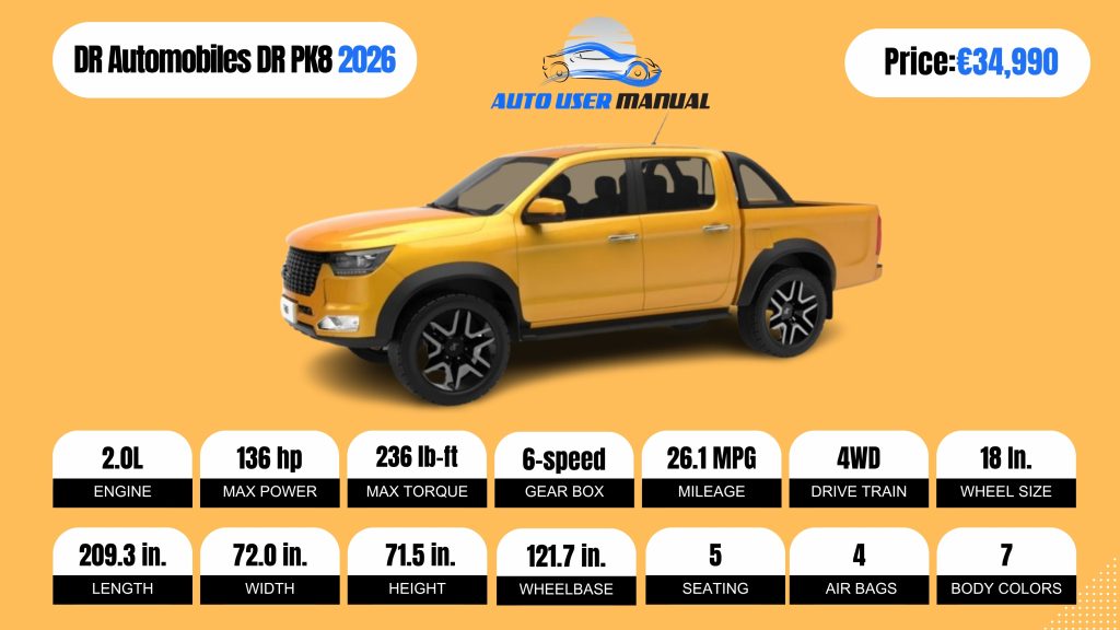 DR Automobiles DR PK8 2026 Brochure