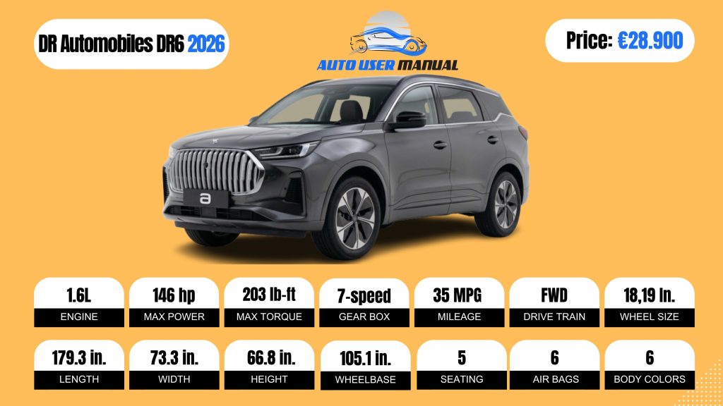 DR Automobiles DR6 2026 Brochure