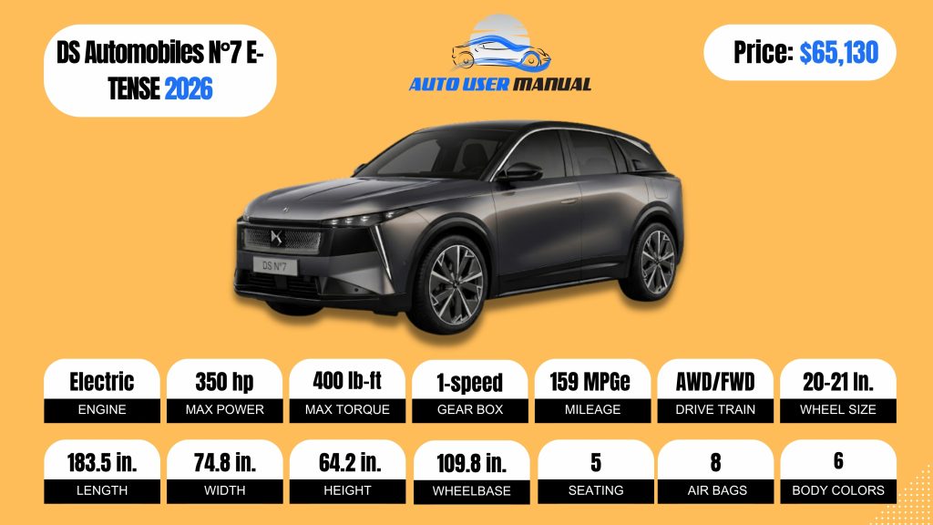 DS Automobiles N°7 E-TENSE 2026 Brochure