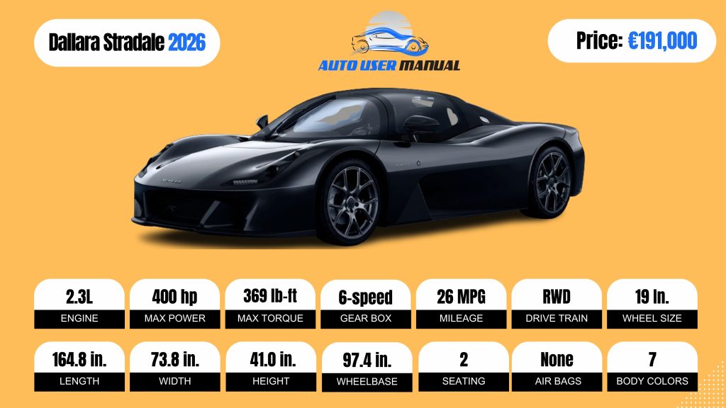 Dallara Stradale 2026 Brochure