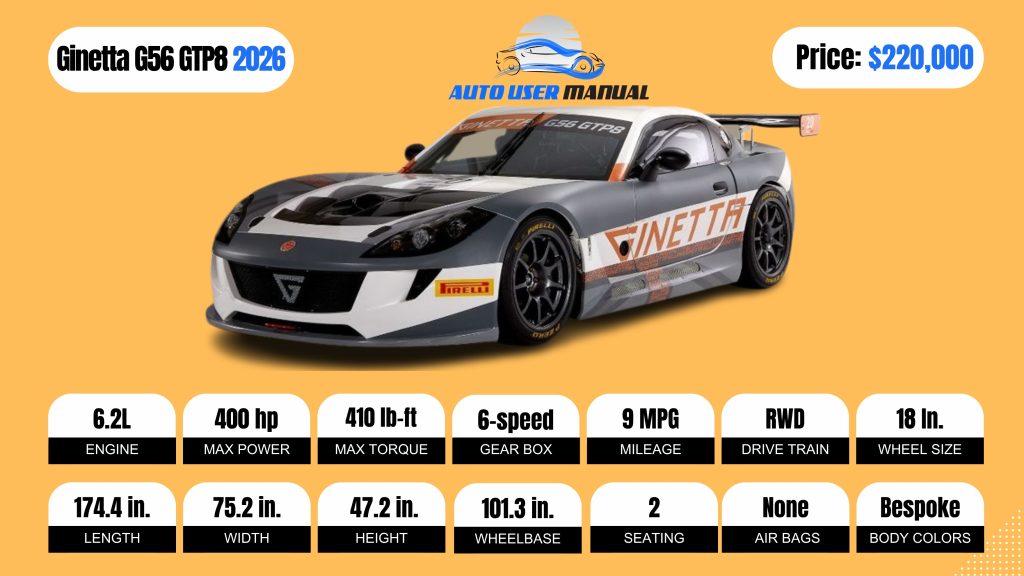 Ginetta G56 GTP8 2026 Brochure