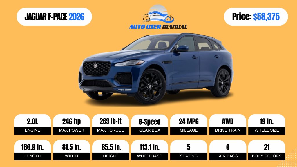 JAGUAR F-PACE 2026 BROCHURE