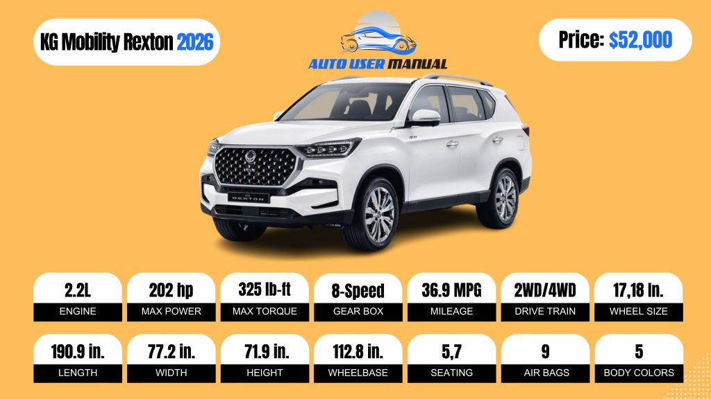 KG Mobility Rexton 2026-BROCHURE