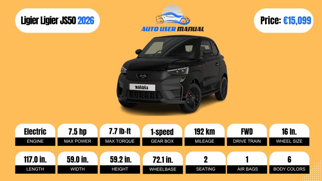Ligier Ligier JS50 2026 Specs Brochure