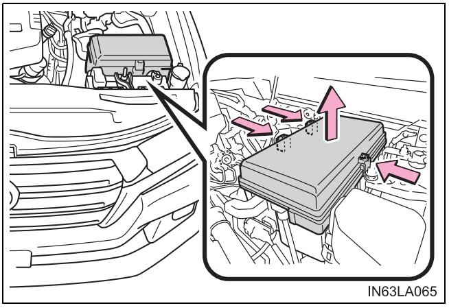 2019 Toyota Land Cruiser Engine Compartment Fuse Box Location