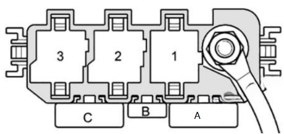 Audi A2 (1999 - 2005) Relay carrier (3-point)