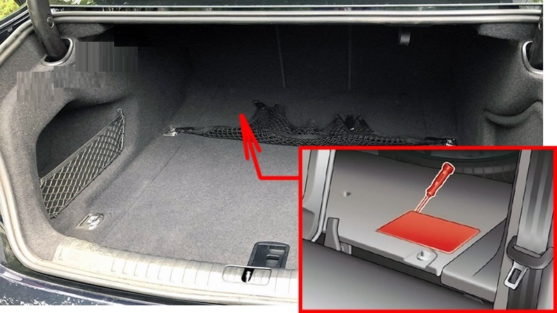 Audi (A6 & S6) (2018 - 2025) Luggage Compartment Fuse Box Location