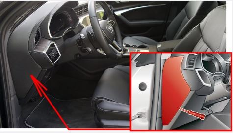 Audi (A6 & S6) (2018 - 2025) Passenger Compartment Fuse Box Location