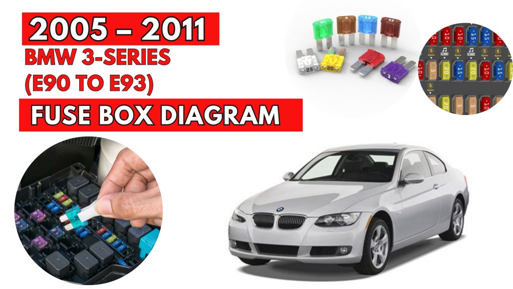 BMW 3 Series E90 to E93 2005 2011 Fuse Box Location Diagrams