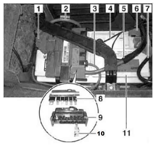 BMW 3-Series E90 to E93 (2005 - 2011) Rear power distribution panel 2005 to 2011