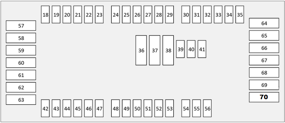 BMW 4-Series F32, F33, F36 (2014 - 2020) Engine Fuse Box diagram
