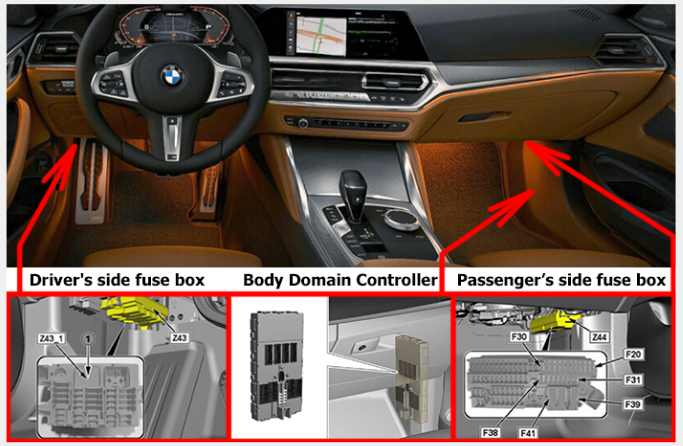 BMW 4-Series G22, G23, G26 (2021 - 2026) passenger compartment