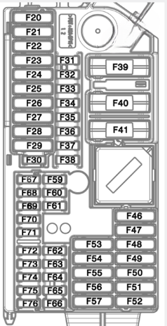 BMW 4-Series G22, G23, G26 (2021 - 2026) passenger diagram-image