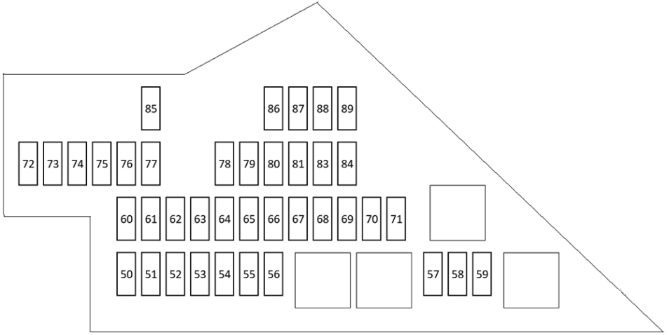 BMW 6-Series E63, E64 (2003 - 2010) engine Fuse Box diagram 2004-2005