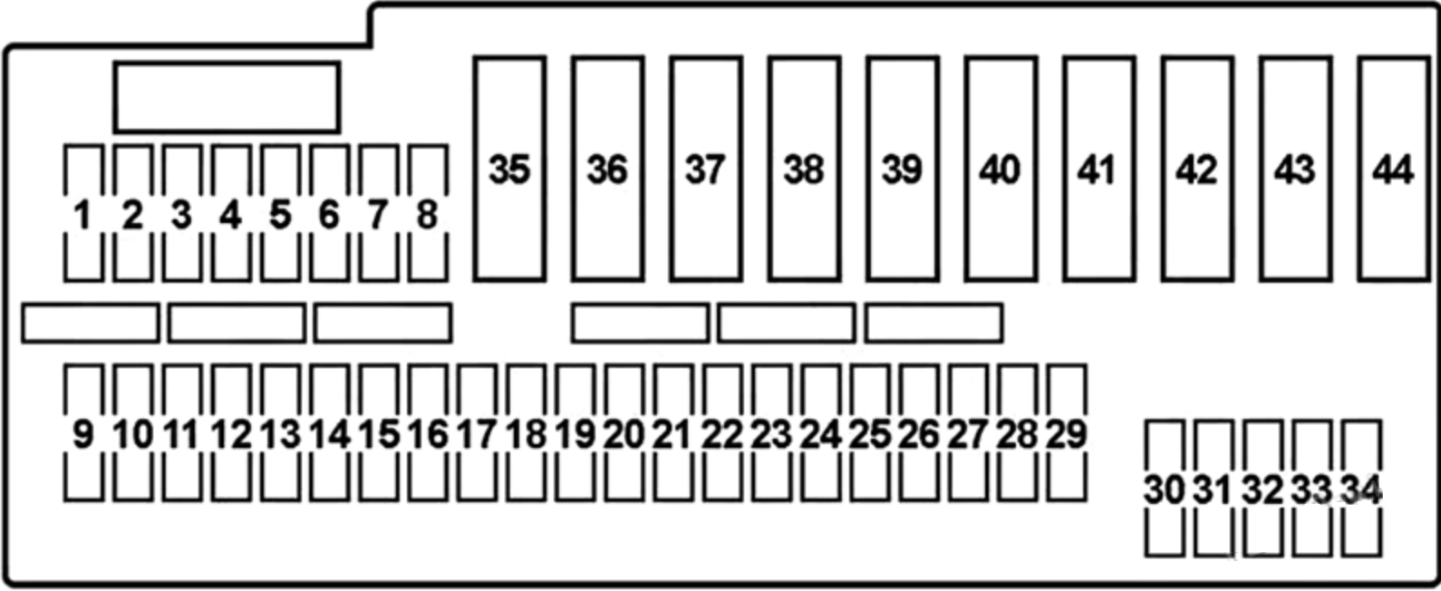 BMW 7-Series E65 - E68 (2002 - 2008) passenger compartment diagram