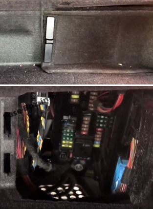 BMW 7-Series F01 - F04 (2009 - 2015) Passenger Copartment Fuse box loaction-1