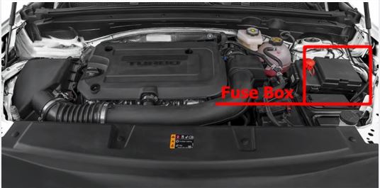 Buick Envision (2025 – 2026) Engine Compartment Fuse Box Location