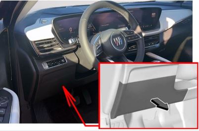 Buick Envision (2025 – 2026) Passenger Compartment Fuse Box Location