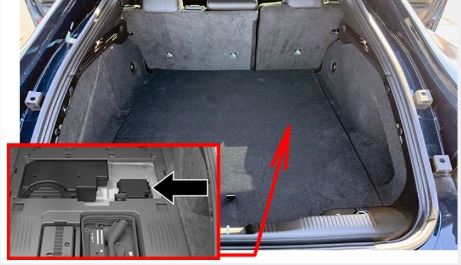 Dodge Charger 2024-2026 Luggage Compartment Fuse Box Location