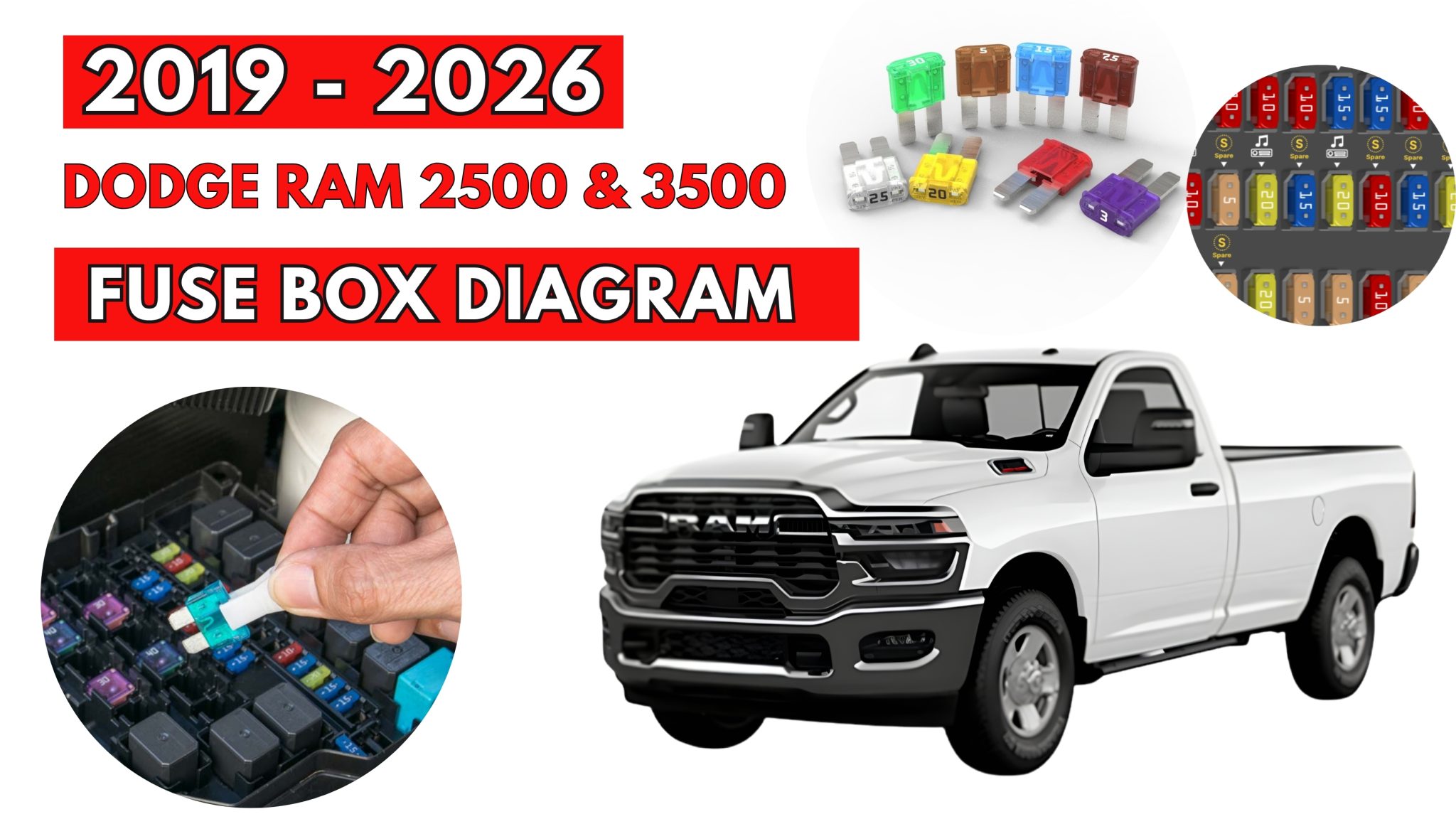 Car Power Distribution Module Dodge Ram 2500 & 3500 (2019 - 2026) Fuse Box Location & Diagrams - Auto ...