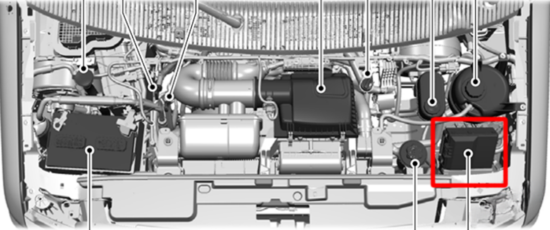 E-450 ENGINE Compartment Fuse Box 2021-2026