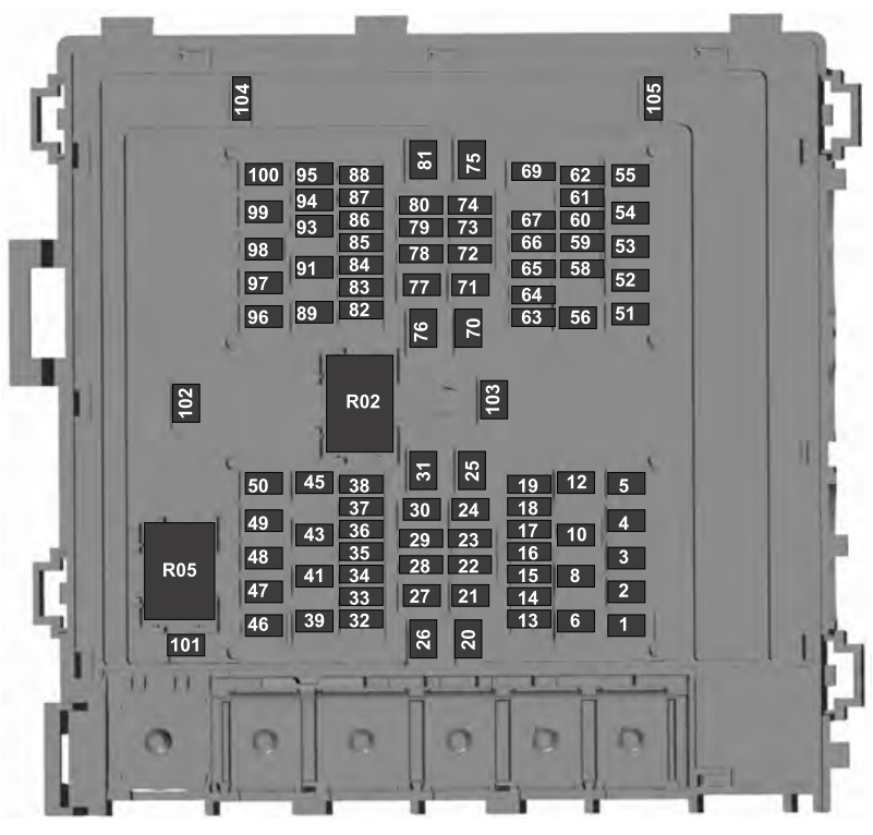 E-450 ENGINE Compartment Fuse Box DIAGRAM