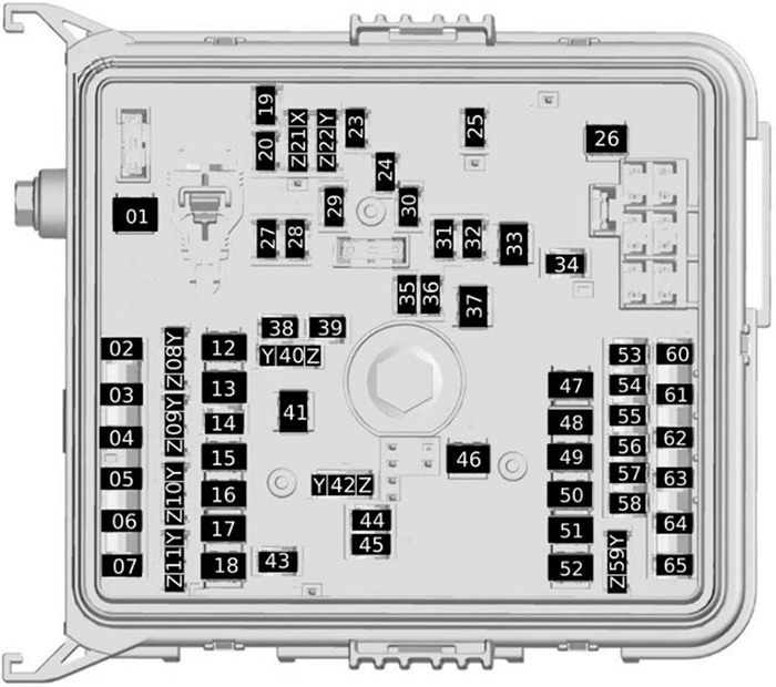Engine Compartment Fuse Box Diagram