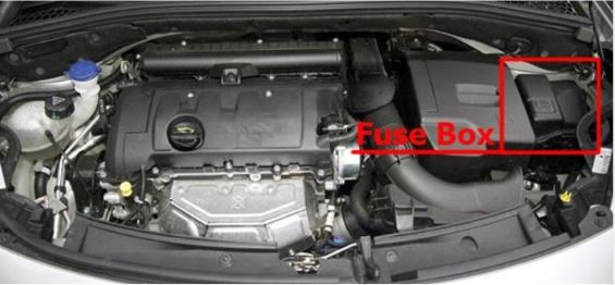 Engine Compartment Fuse Box Location 1