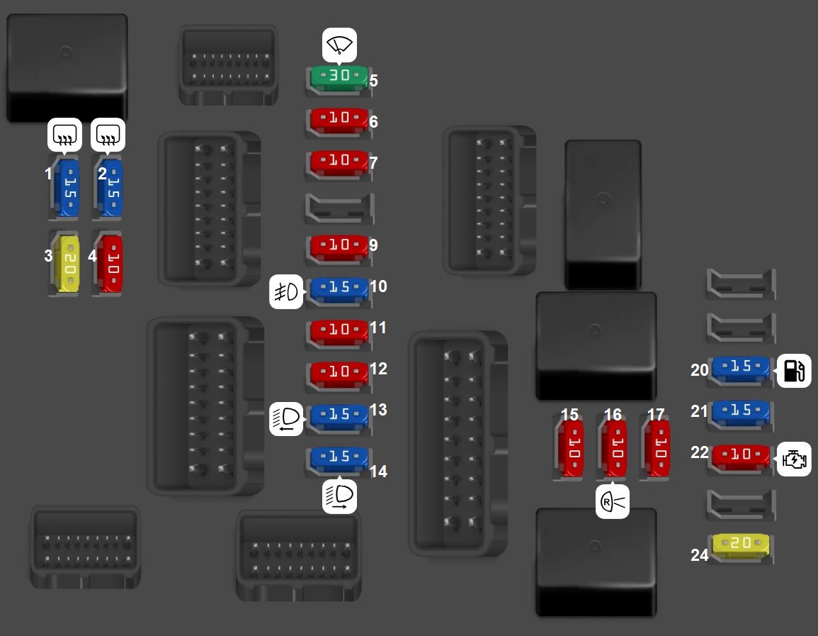 Engine Compartment Fuse Box No 1 2018-2024