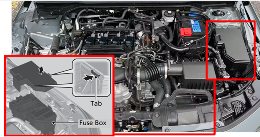 Engine Compartment Fuse Box honda civic