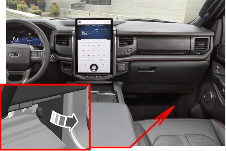 Ford Expedition (2018 – 2021) PASSENGER COMPRATMENT LOCATION