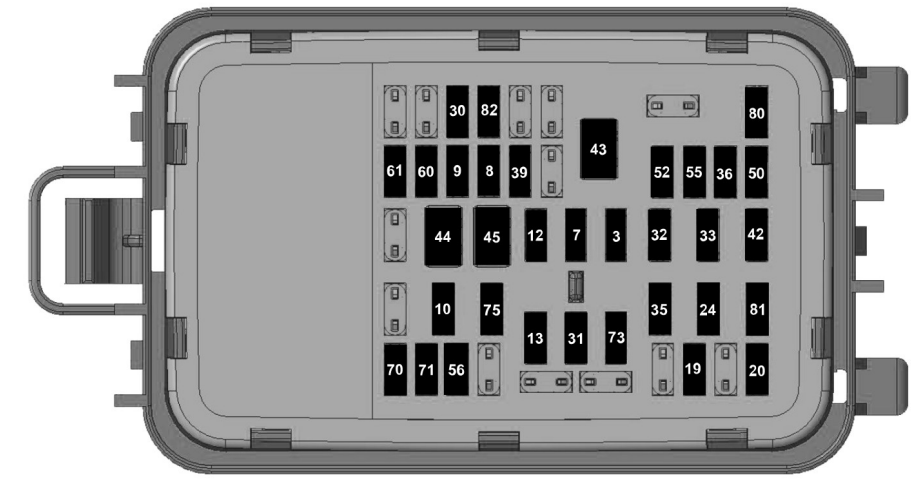 Ford Expedition (2025 - 2026) PASSENGER COMPARTMENT DIAGRAMS