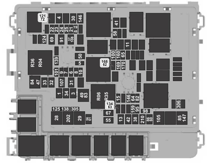 Ford F-150 (2021 – 2023) ENGINE COMPARTMENT DIAGRAMS