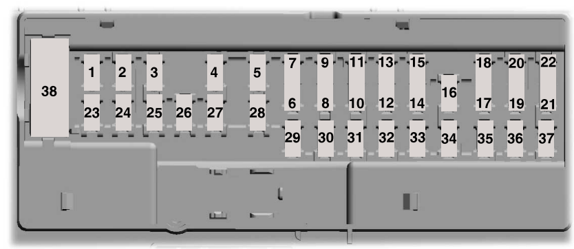 Ford F-150 (2021 – 2023) PASSENGER COMPARTMENT DIAGRAMS