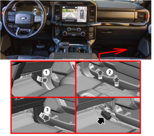 Ford F-150 (2024 – 2026) passenger Compartment location