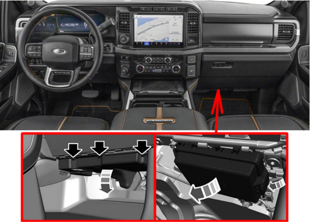 Ford F-450 (2023 - 2026) passenger compartment