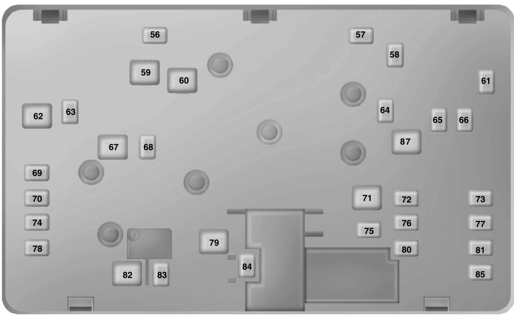 Ford Ranger power diastribution fuse box diagram fig 1