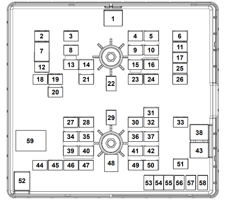 Ford Transit 2020 - 2023) engine compartment diagram-img