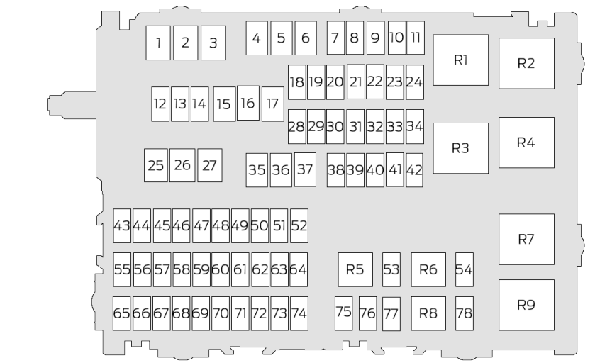 Ford Transit 2026 ) passenger compartment diagram-img