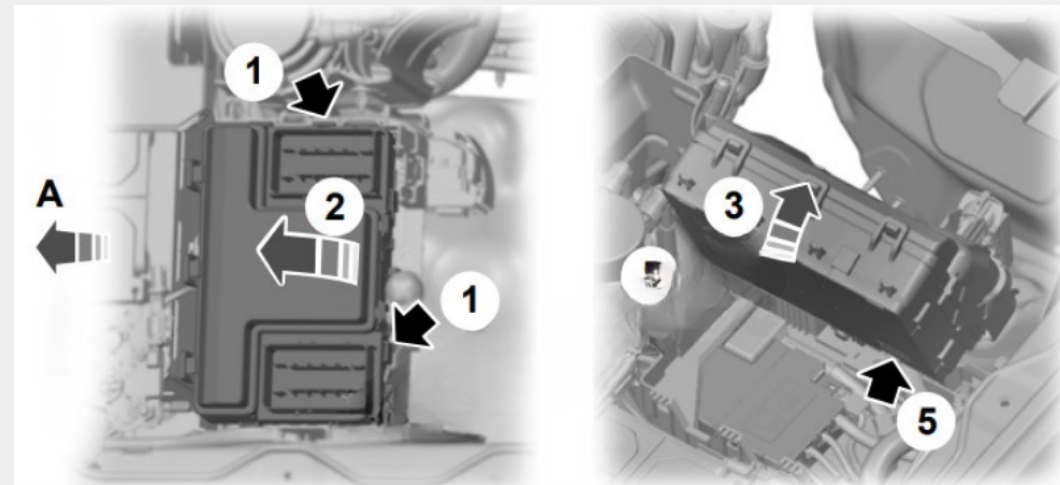 Fuse Box Location Power Distribution Box Bottom User Guide Ford Ranger Fig 1