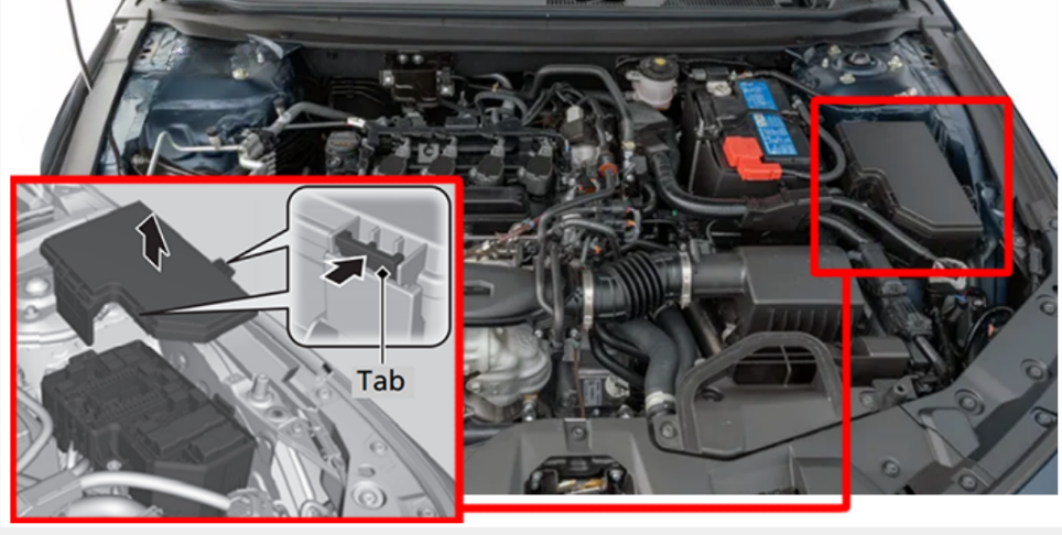 Honda Accord Engine Compartment Fuse Box Location