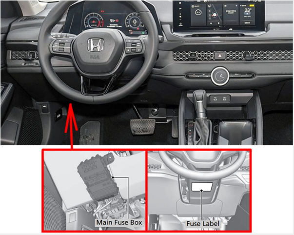 Honda Accord Passenger Compartment Fuse Box Location