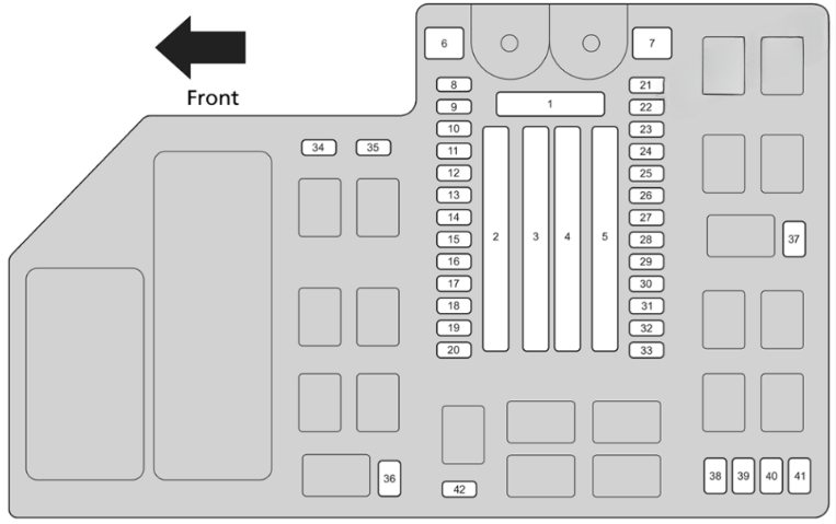 Honda CR-V Engine Compartment Fuse Box Diagram