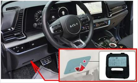 Instrument Panel Fuse Box Location Kia Sportage 2023-2026