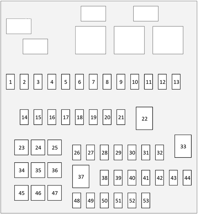 Lexus RX350 (2023 – 2025) Engine Compartment Fuse Box Diagram Fuse Box No 2