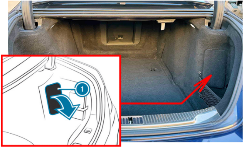 Mercedes-Benz S-Class (2021 - 2025) Luggage Compartment Fuse Box Location
