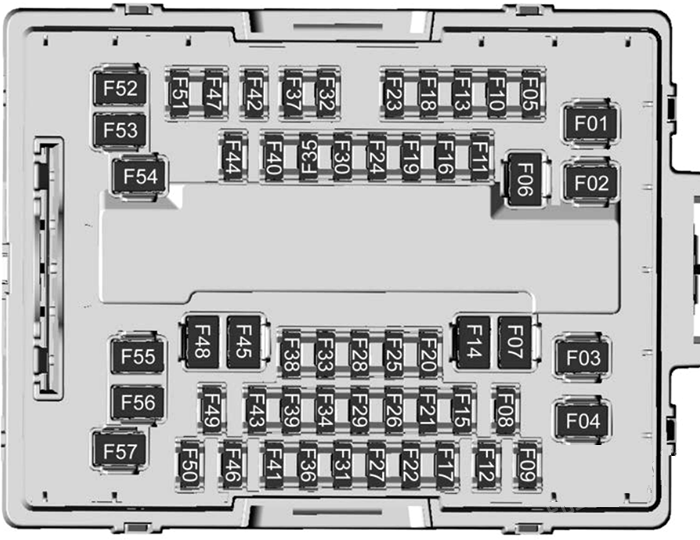 Rear Compartment Fuse Box Diagram 2024-2026