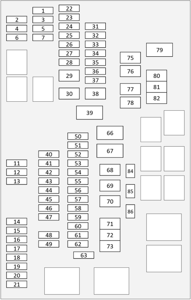 Toyota 4Runner (2020 - 2024) engine compartment diagram