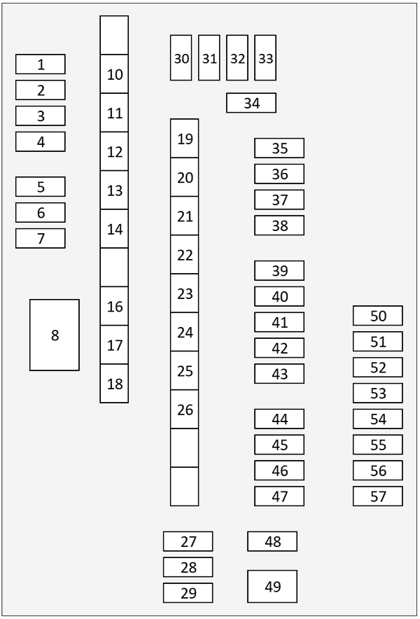 Toyota Highlander (2014 - 2019) enigne compartment diagram no-1