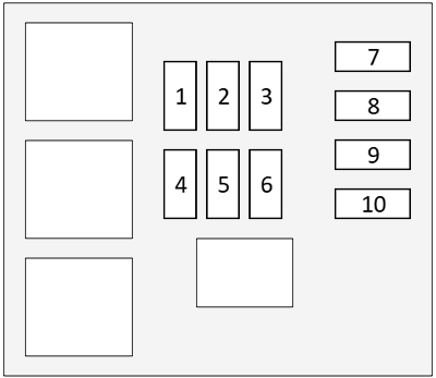 Toyota Highlander (2014 - 2019) enigne compartment diagram no-3